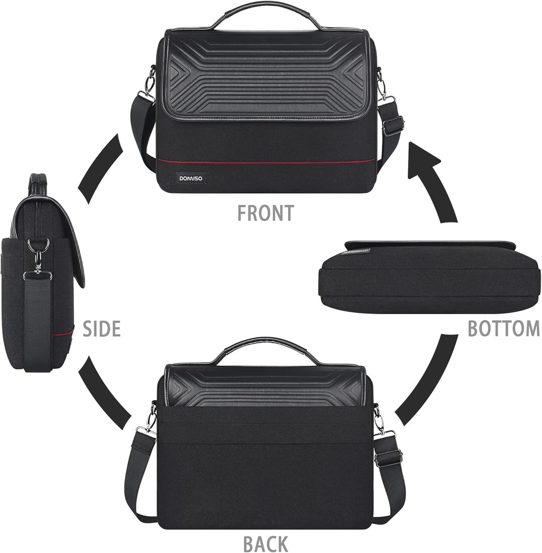 DOMISO 17 Zoll Wasserdicht Laptop Tasche Aktentasche Schultertasche Notebooktasche Business für 17-1