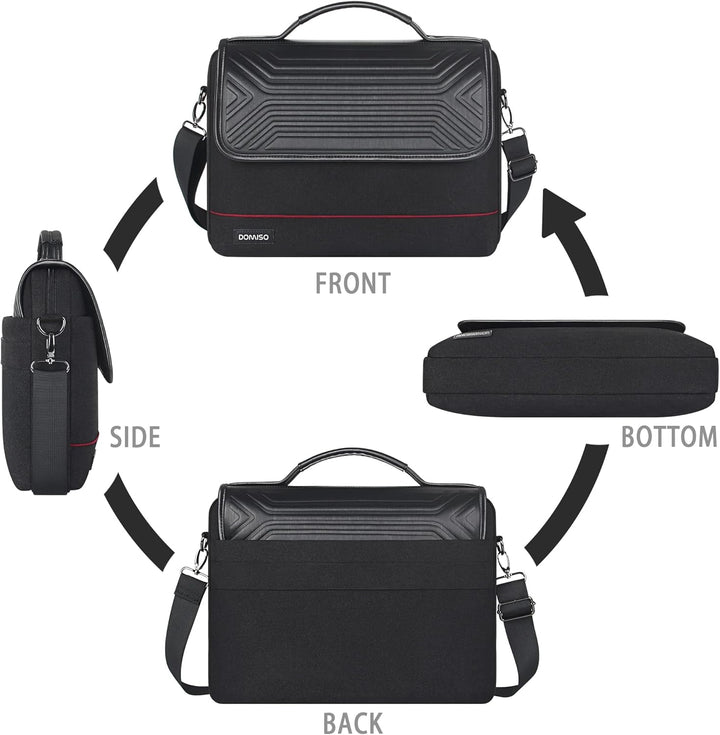 DOMISO 17 Zoll Wasserdicht Laptop Tasche Aktentasche Schultertasche Notebooktasche Business für 17-1