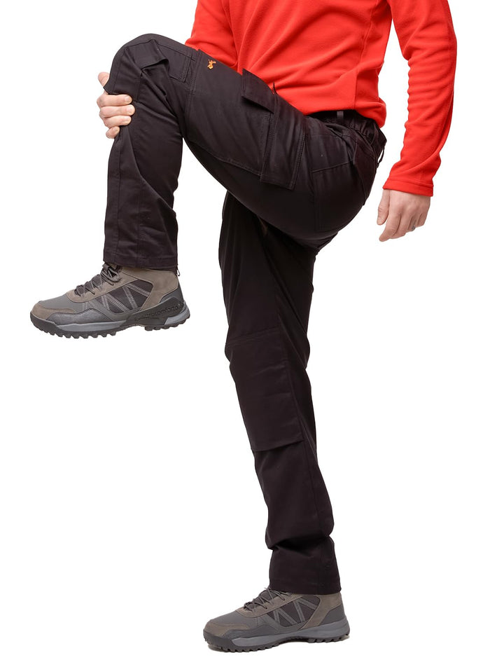 strongAnt Arbeitshose komplett Stretch Männer Berlin Pro Bundhose Schwarz Weiss Grau 42 Schwarz / Po