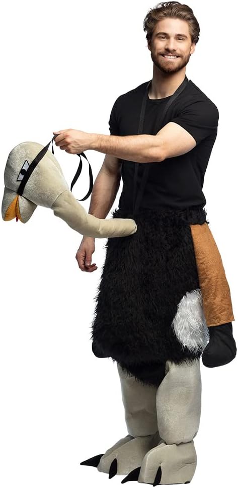 Boland 88089 - Plüschkostüm Strauss, Tierkostüm für Damen und Herren, Kostüm für Karneval und Mottop