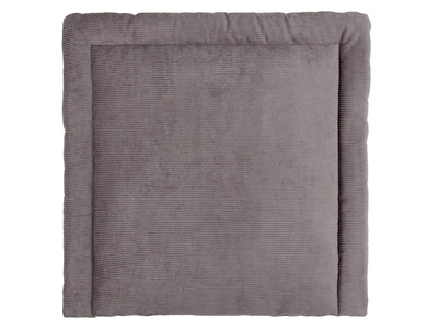 KraftKids Wickelauflage in Cord Breitcord Grau, Wickelunterlage 60x70 cm (BxT), Wickelkissen Wickela