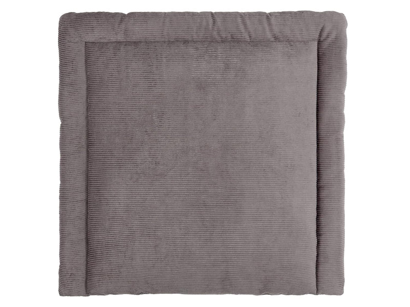 KraftKids Wickelauflage in Cord Breitcord Grau, Wickelunterlage 60x70 cm (BxT), Wickelkissen Wickela