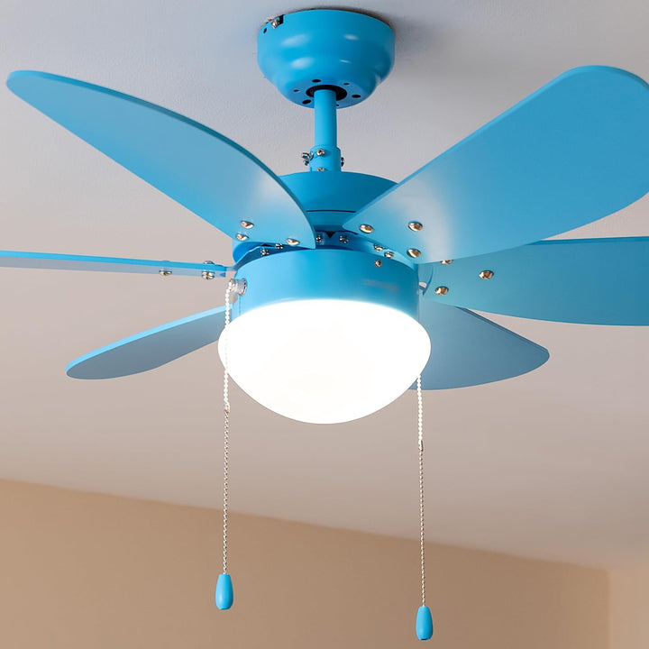 Cecotec - Deckenventilator mit Licht EnergySilence Aero 3600 Vision Full Blue 50 W, 91 cm, 3 Geschwi