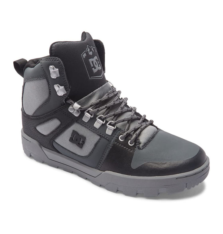 DC Shoes Herren Pure Hi Bootsschuh, 42 EU Black Grey Black