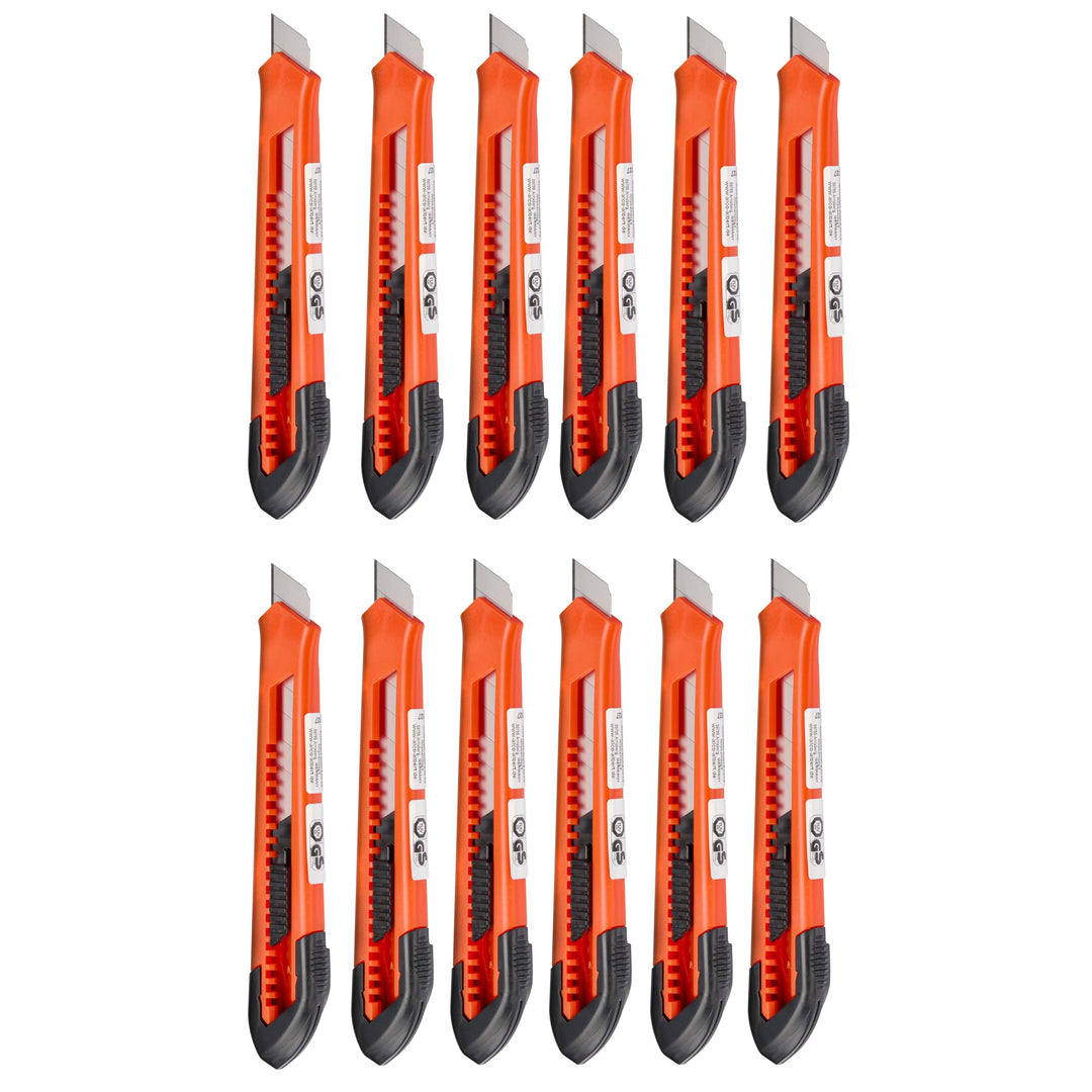 Alco-Albert - Cuttermesser 18 mm, Universalmesser 12 Stück | Teppichmesser und Arbeitsmesser 12 Cutt
