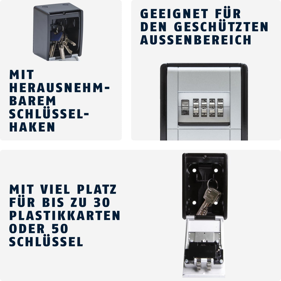 ABUS KeyGarage 787 BIG - Schlüsselbox zur Wandmontage - für bis zu 50 Schlüssel oder kleine Wertgege