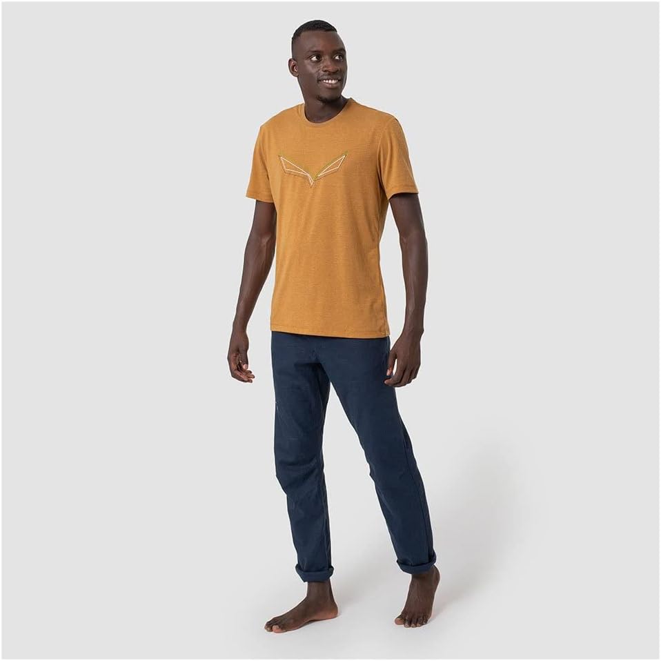 Salewa Herren Pure Eagle Frame Dry T-Shirt M Tshirt, XXL Golden Brown Melange