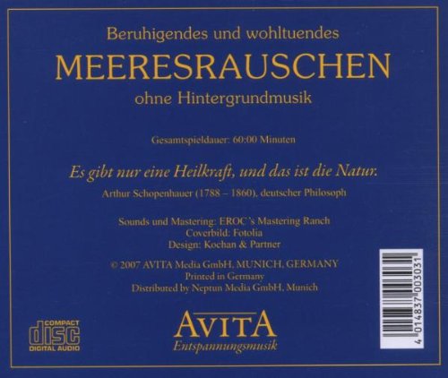 Beruhigendes und wohltuendes Meeresrauschen, Audio-CD