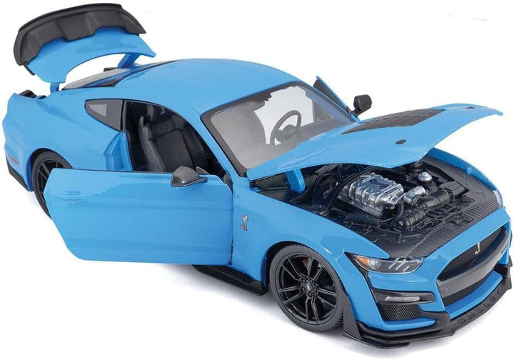 Maisto Mustang Shelby GT500 (2020): Modellauto im Massstab 1:18, Türen, Kofferraum und Motorhaube zu