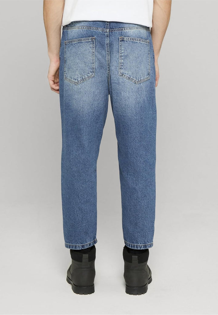 Urban Classics Herren Jeanshose Cropped Tapered Jeans, Regular Fit, verkürzten Länge, erhältlich in