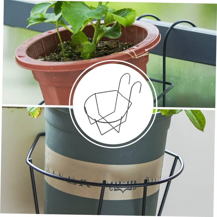 Toddmomy 2St Blumenständer aus Eisen Pflanzenregale für draussen Wandmontierter Blumenständer Töpfe