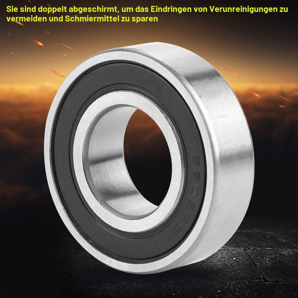 Rillenkugellager, 10 Stücke 6205-2RS High Speed Doppelseitige Dichtung Rillenkugellager 25x 52x 15