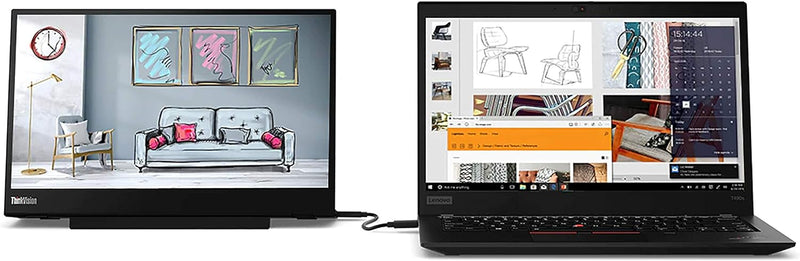 Lenovo 61DDUAT6EU Thinkvision M14 Monitor, schwarz