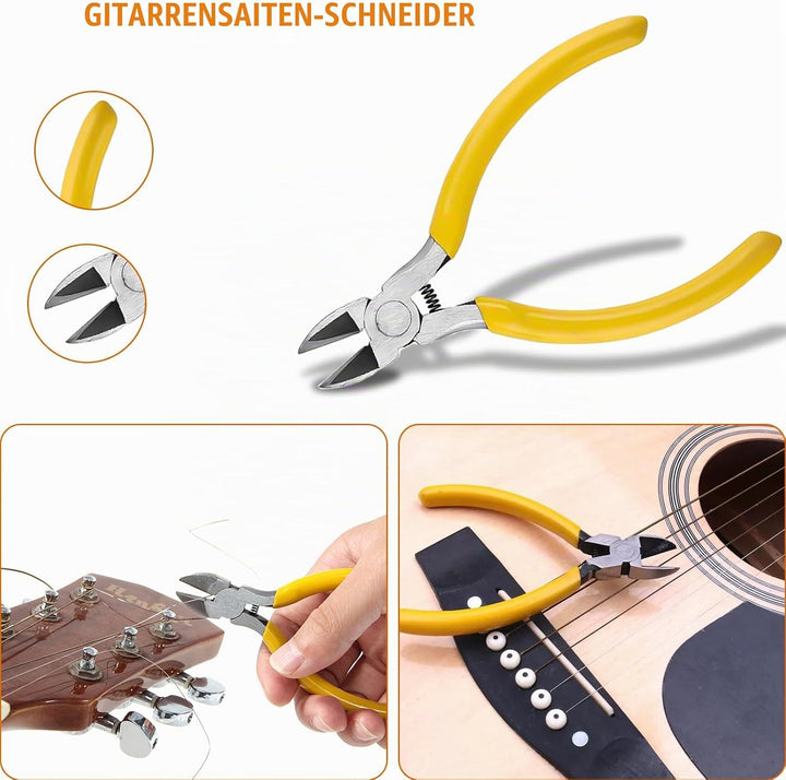 26Stk Gitarre Reparatur Werkzeug Set: HOMURY Gitarren Wartung Reinigung Set Pflegeset Komplettes Ink