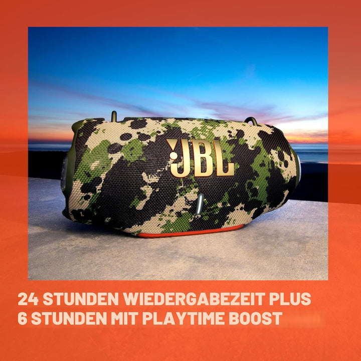 JBL Xtreme 4 Musikbox in Schwarz – Tragbare Bluetooth-Lautsprecher-Box mit tiefem Bass, KI-Sound-Boo
