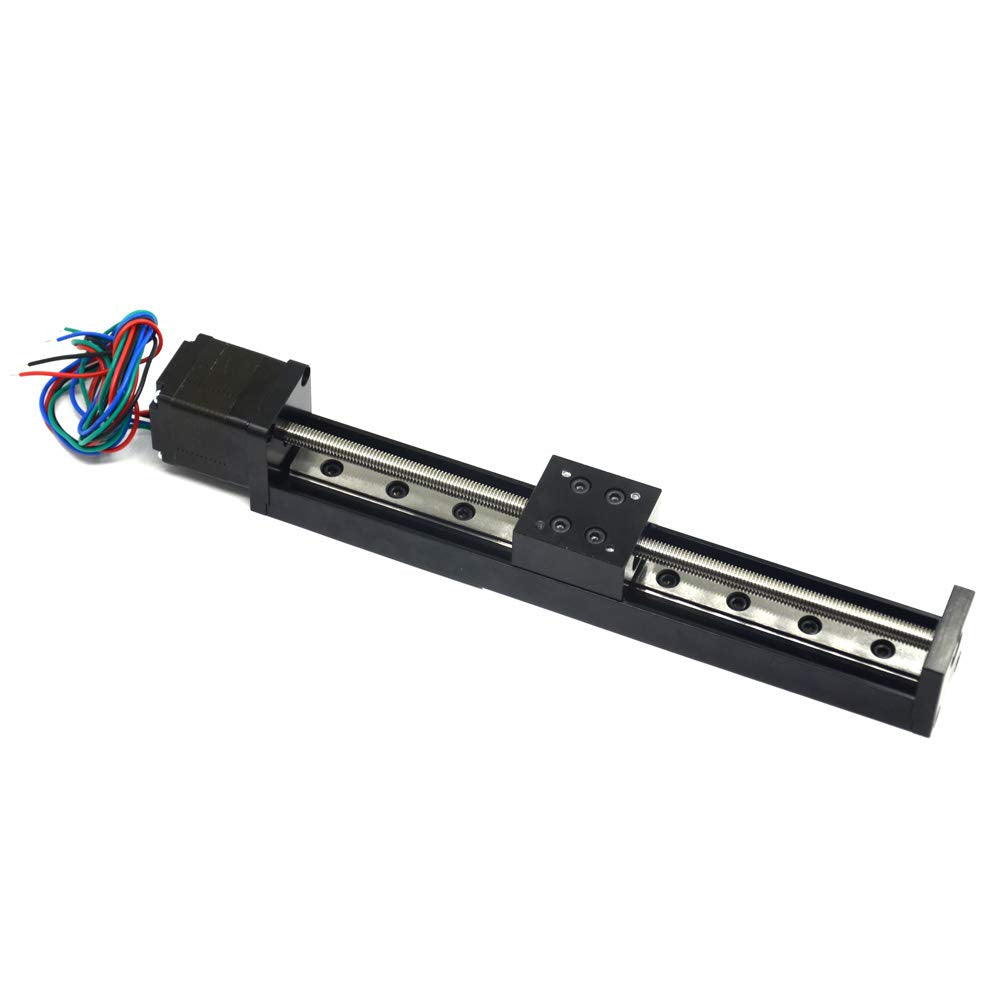 Befenybay 150mm effektive Verfahrlänge Mini Linear Rail Guide Gewindespindel T6x1 mit NEMA11 Schritt