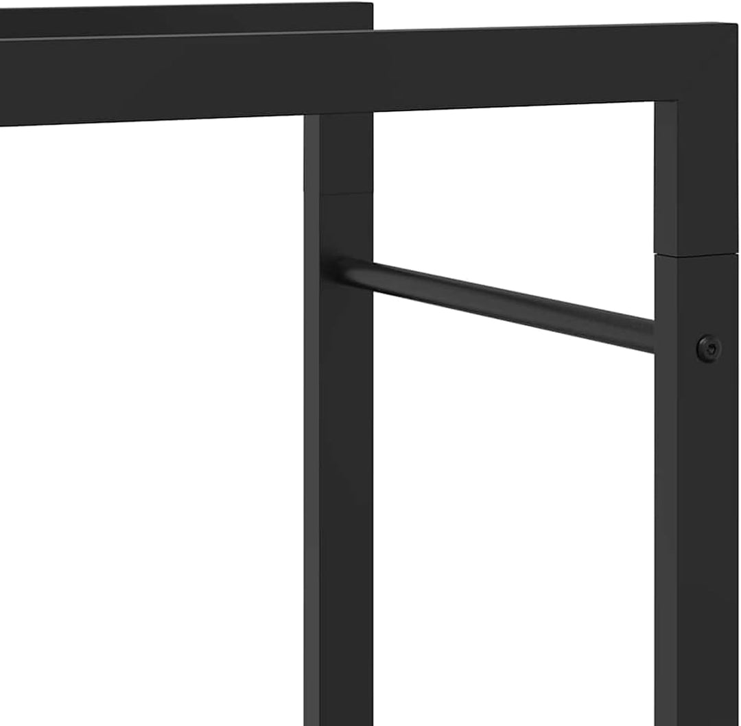 Gecheer Kaminholzregal Innen Metall Holzregal Kaminholz Innen Aussen Holzlager Holzunterstand für Ka