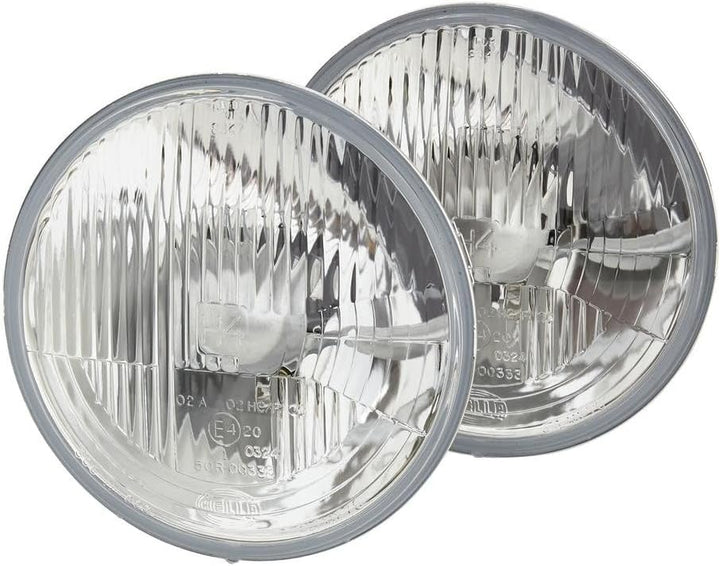 HELLA - Halogen-Hauptscheinwerfersatz - 12V - rund - Referenzzahl: 20 - Einbau - links/rechts - Set