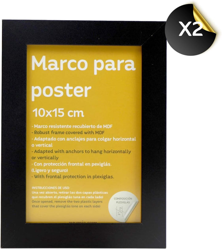 Nacnic 10-er Set Klassische Rahmen zum Schutz und Anzeige von Fotos, Diplome, Poster, Kunstdrücke in