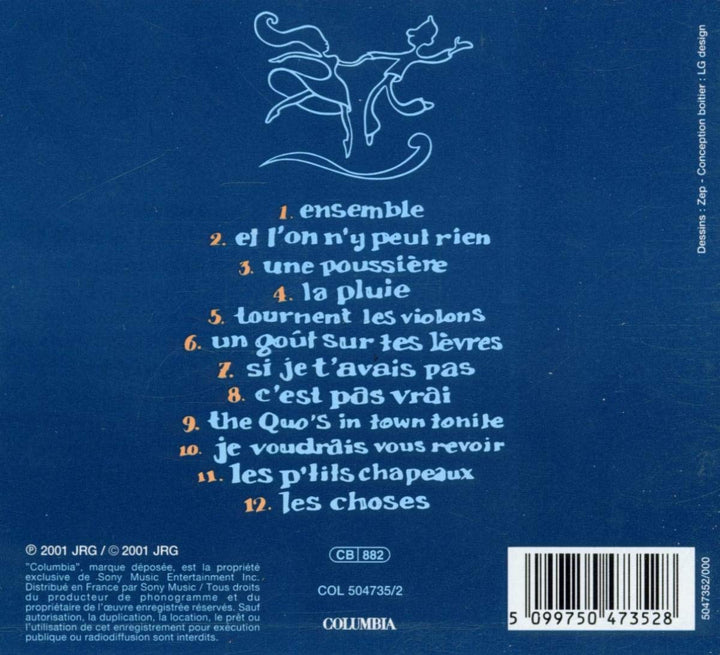 Chansons pour les Pieds, Audio-CD