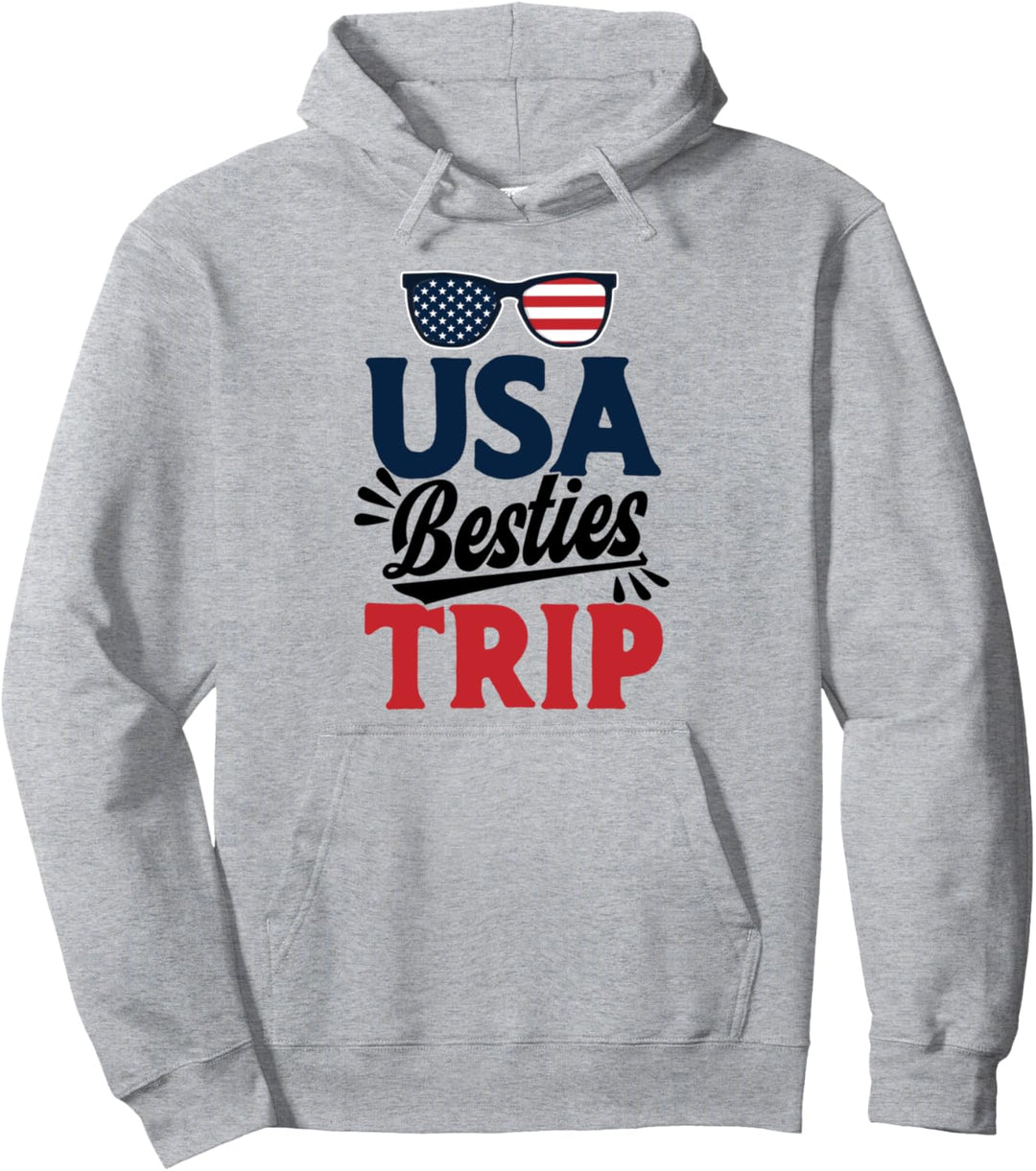 USA Besties Reise Urlaub Besties Freunde Pullover Hoodie