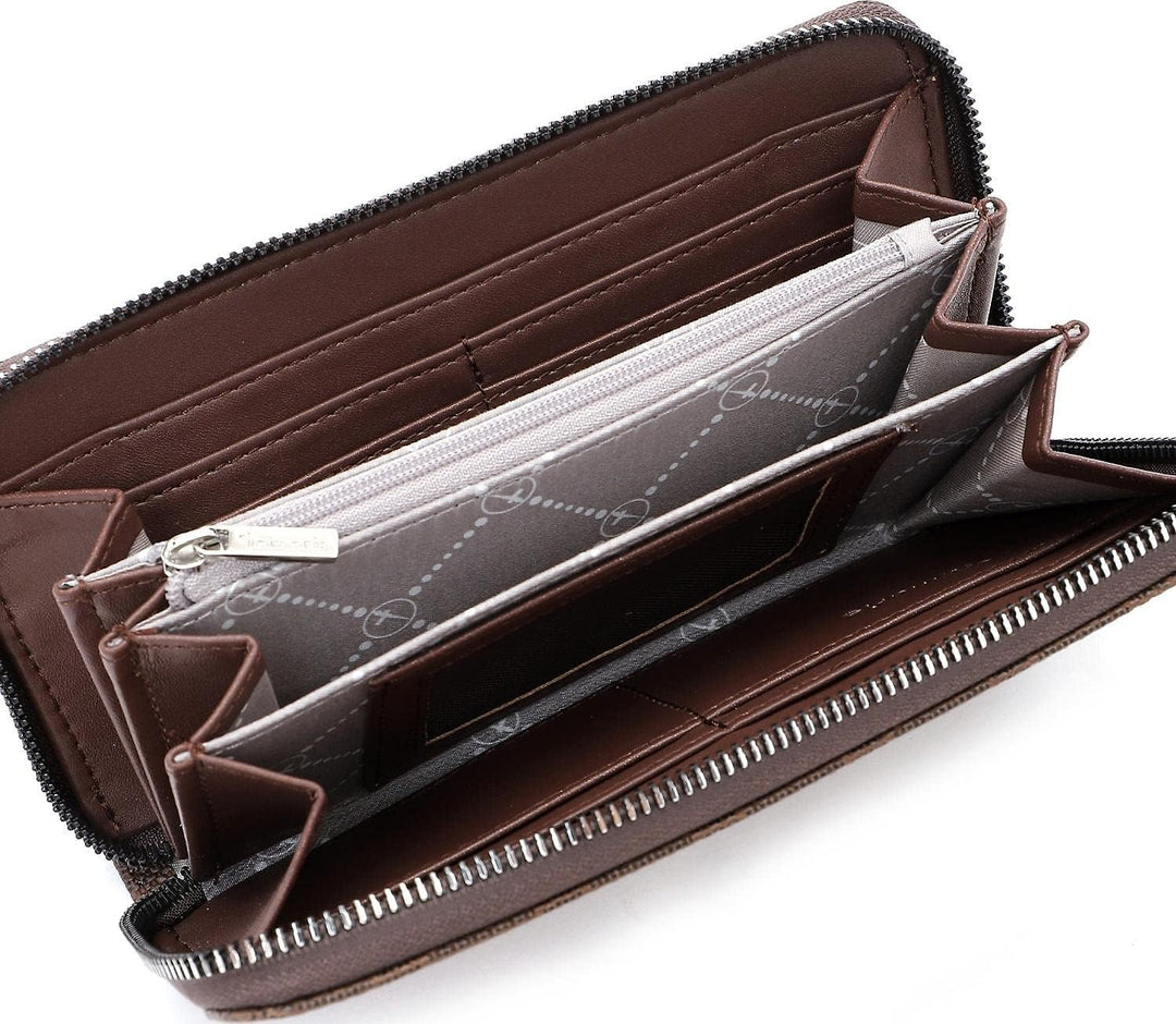 Tamaris Geldbörse Jody 31999 Damen Geldbörsen Ornament Einheitsgrösse Brown 200, Einheitsgrösse Brow