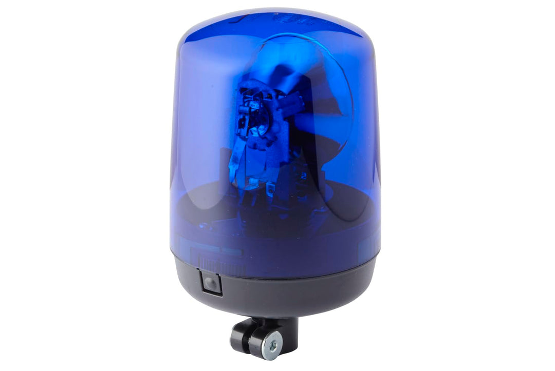 HELLA - Halogen-Rundumkennleuchte - KL 7000 - 24V - blau - Rohrstutzen - Menge: 1 - 2RL 008 060-011