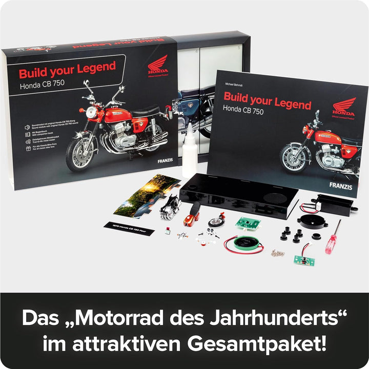 FRANZIS 67215 CB 750 Modellbausatz, Honda Modell, Rot