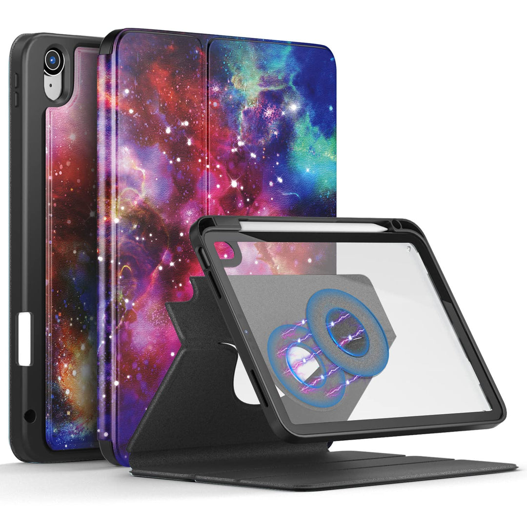 DINGGUAGUA Hülle für iPad 10 Generation 10.9 Zoll 2022 A2757/A2777,Hülle Abnehmbares Transparentes m