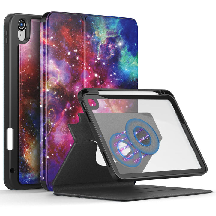 DINGGUAGUA Hülle für iPad 10 Generation 10.9 Zoll 2022 A2757/A2777,Hülle Abnehmbares Transparentes m