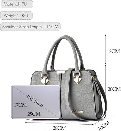 FANDARE Damen Handtasche Umhängetasche Frauen Schulterbeutel Shopper Tote Reise Henkeltasche Schulte