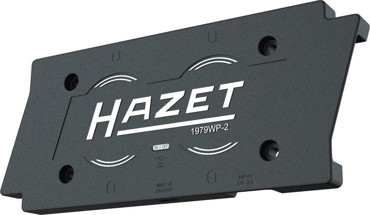 Hazet Wireless Charging Pad (kabelloses Laden von Zwei Lampen) 1979WP-2, Schwarz Charging Pad für zw