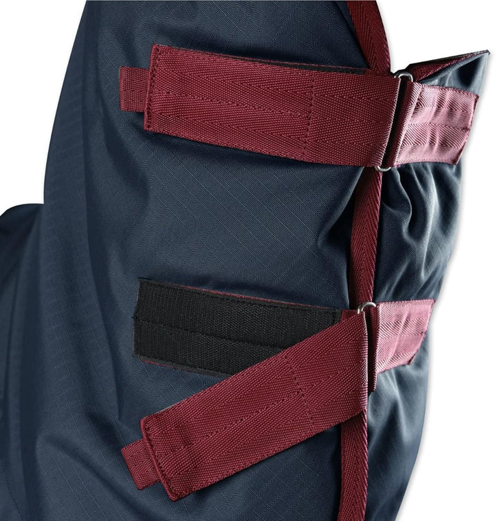 Horses, Paddockdecke für Pferdeweide Turnout Full Neck 400 gr, Wasserdicht, mit Festem Nackenbezug,