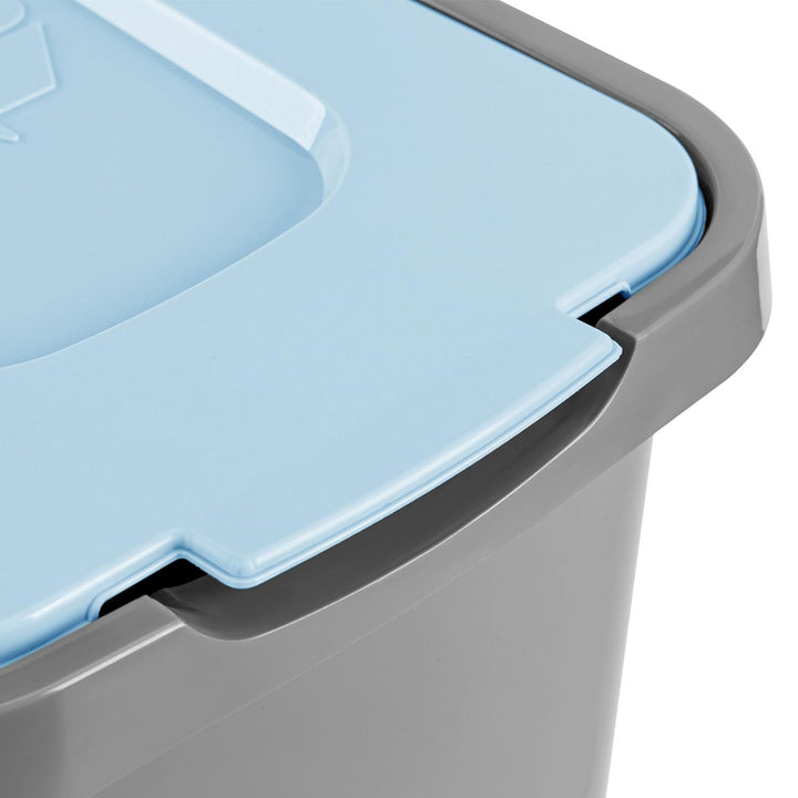 PAFEN Grosser Mülleimer 30l mit Deckel – 5er Set Abfallbehälter 550 x 275 x 370mm - Abfalleimer für