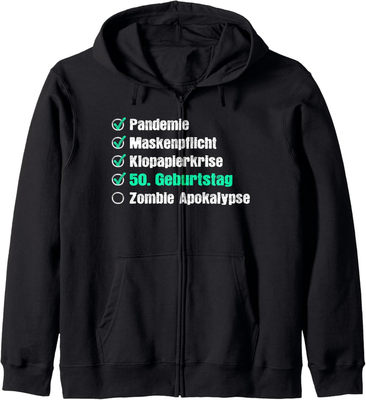 50. Geburtstag 50 Jahre 1971 Geschenk Mann Frau Lockdown Kapuzenjacke