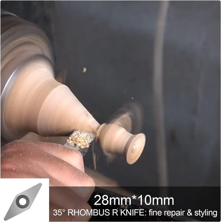 Drechselwerkzeuge 15 Stück,Drehmeissel Set,Wendeplatten Hartmetall,Diamantkopf Drechselwerkzeuge, Dr