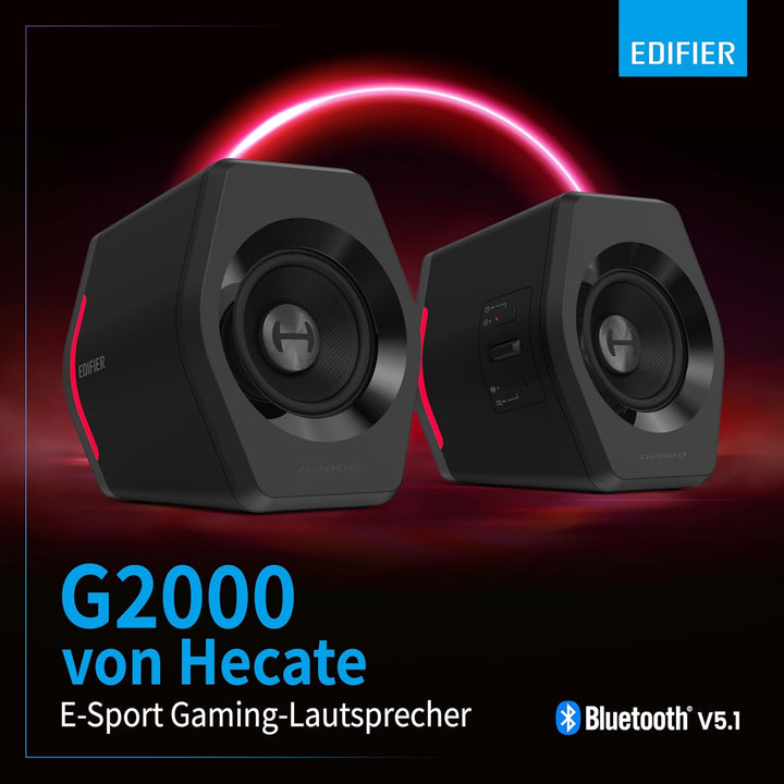 Aktivboxen Edifier G2000 2.0 Bluetooth Gaming RGB