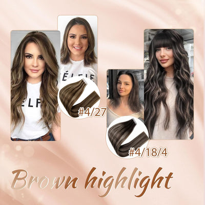 Hetto Braun Tape in Extensions Echthaar Tape in Haar Extensions Remy Menschlichs Haar Tape in Extens