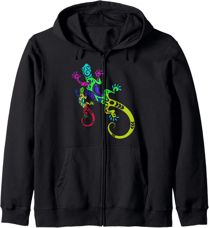 Netter Gecko Tee Wildlife Eidechse Kapuzenjacke