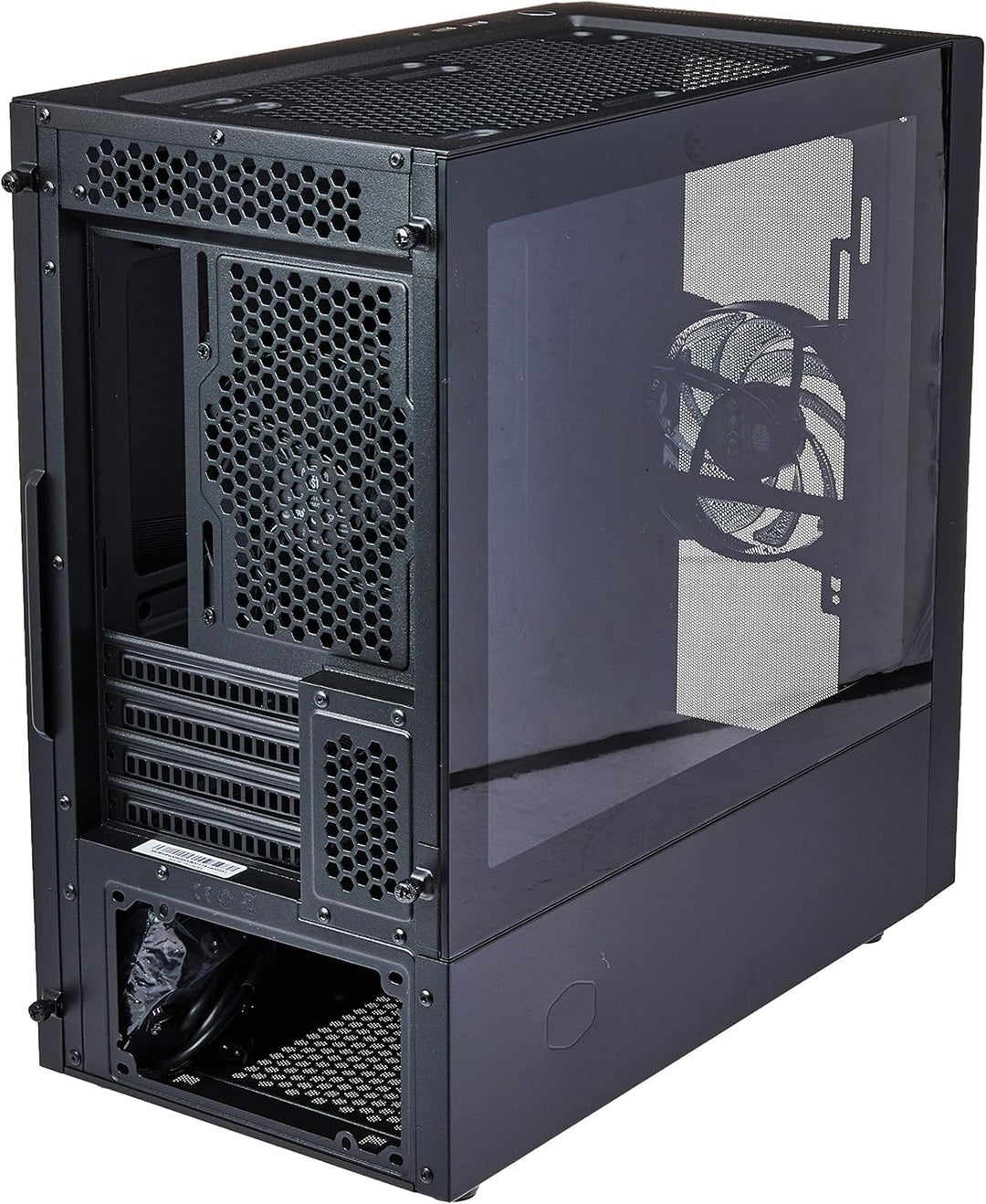 Cooler Master – NR400 – PC-Gehäuse Micro ATX (1 Fenster, 2 x Lüfter 120 mm) – Schwarz NR400 ohne ODD
