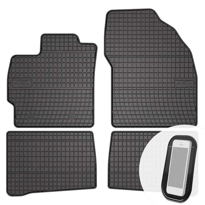 Gummimatten Auto Fussmatten Gummi Automatten Passgenau 4-teilig Set - passend für Toyota Prius III a
