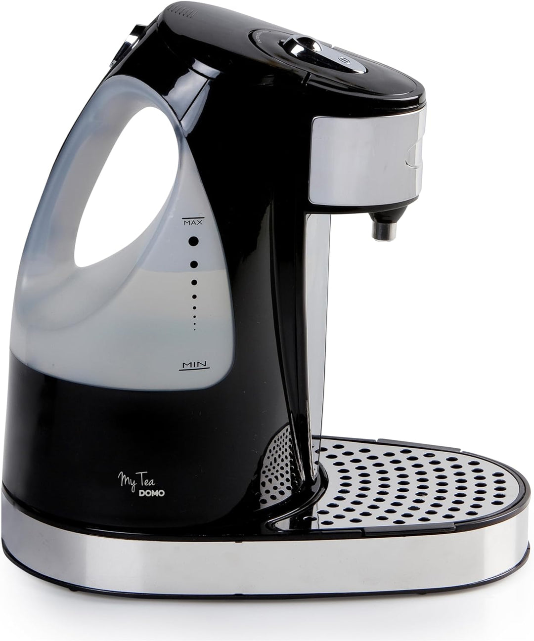 Domo DO482WK My Tea Wasserkocher, Kunststoff, 1.5 liters, Edelstahl, Weiss Höhe, 29 cm, Breite 16,5