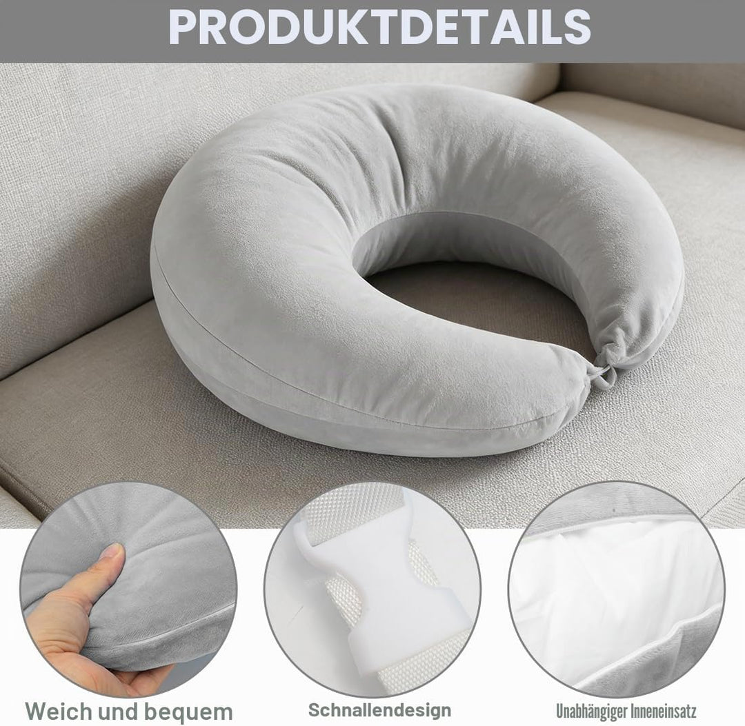 Ergonomisches Crealis-Kissen, Schosskissen Lesekissen,Ergonomisches Gaming Armkissen, Häkelkissen St