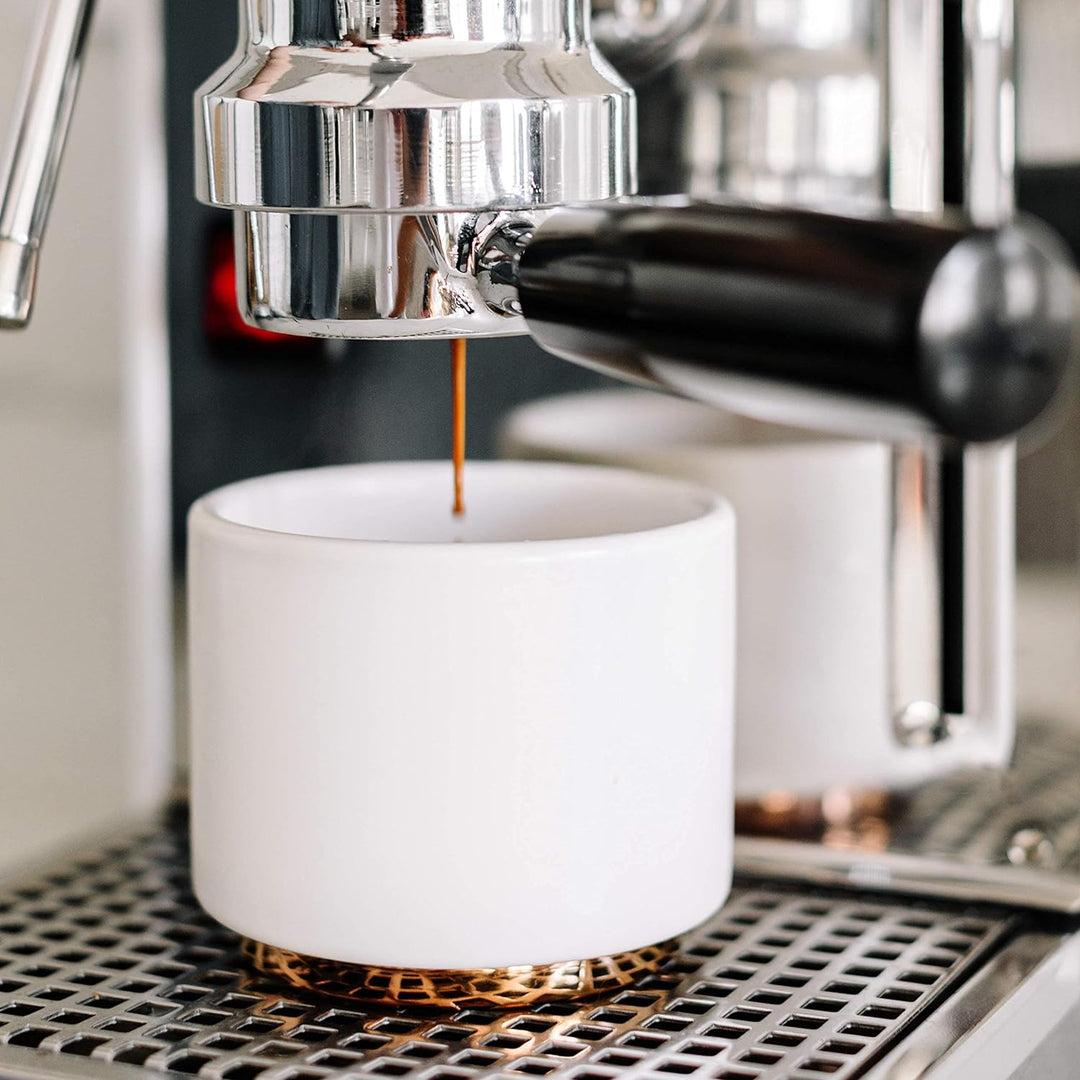Fellow Doppelwandige Milchkunst-Keramikbecher Cappuccino (6,5 Unzen) Mattes Weiss 1 Unité (Lot de 1)