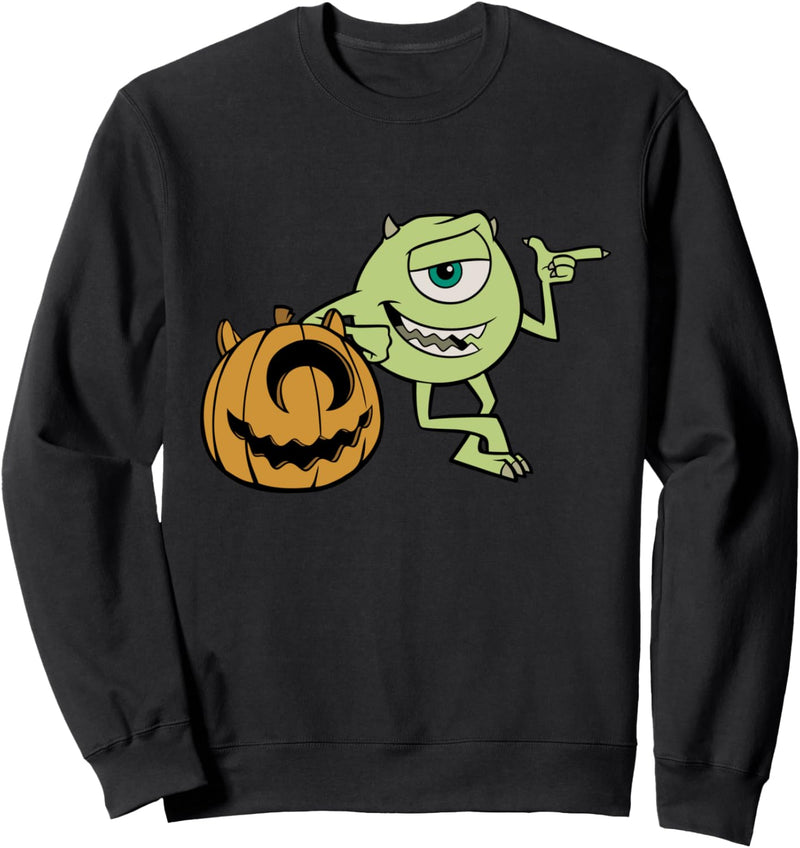 Disney PIXAR Mike Halloween Pumpkin Pose Sweatshirt