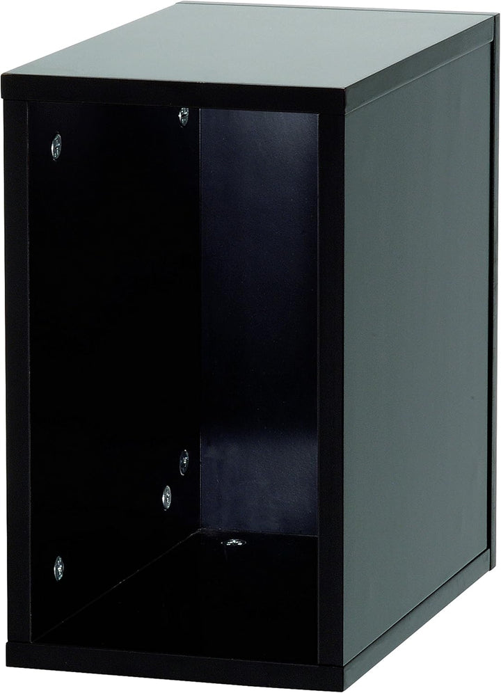 Glorious Record Box black 55 - bis zu 55 Platten im 12''-Format, problemlos stapelbar, schwarzes Shr