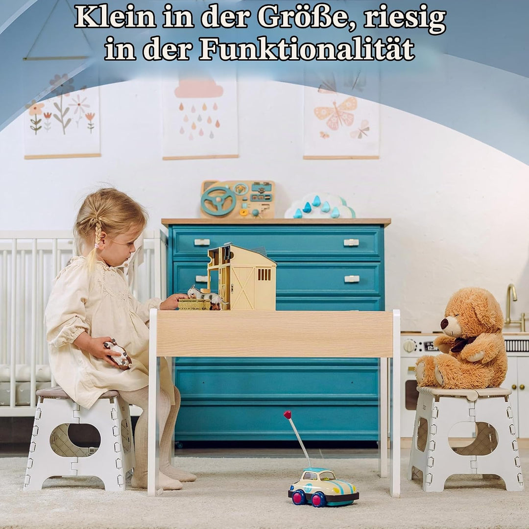 Bisoo Tritthocker Kinder Klapphocker 27 cm, Toilettenhocker, Bad, WC, Mokka Mokka 27 cm 1, Mokka 27