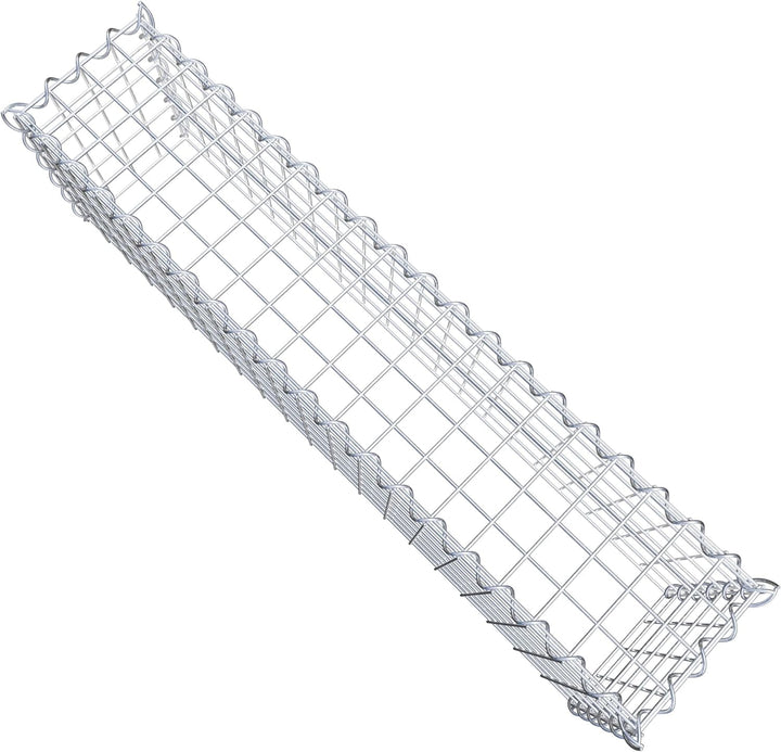 GABIONA - Gabione 100 x 30 x 20 cm - Gabionenkorb mit Maschenweite 5x5 cm - Anbau-Korb Typ 3 (ohne B