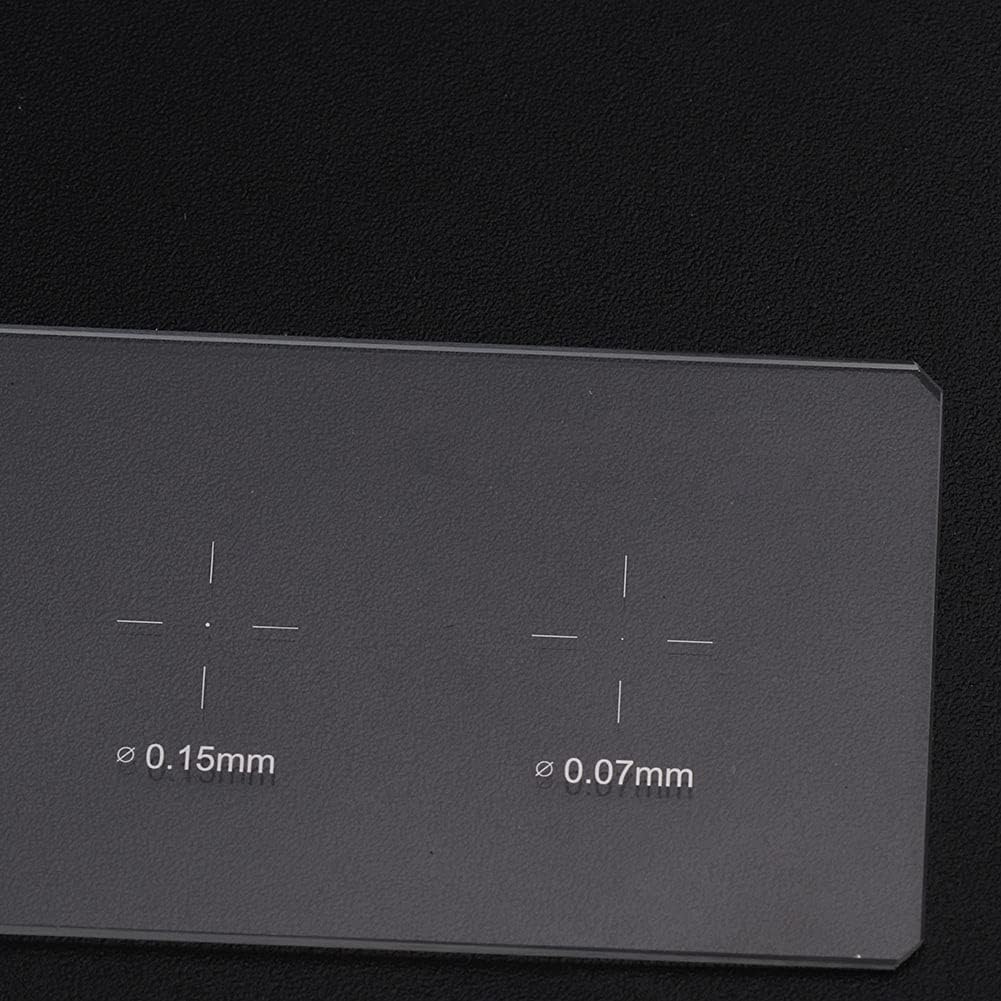SANON Objektträger Mikroskop Objektiv Mikrometer Kalibrierung Objektträger Glastisch Mikrometer mit