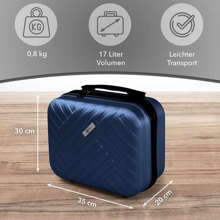 Xonic® Design Kosmetikkoffer aus ABS Hartschale – Robustes Beautycase als Handgepäck - Kosmetiktasch